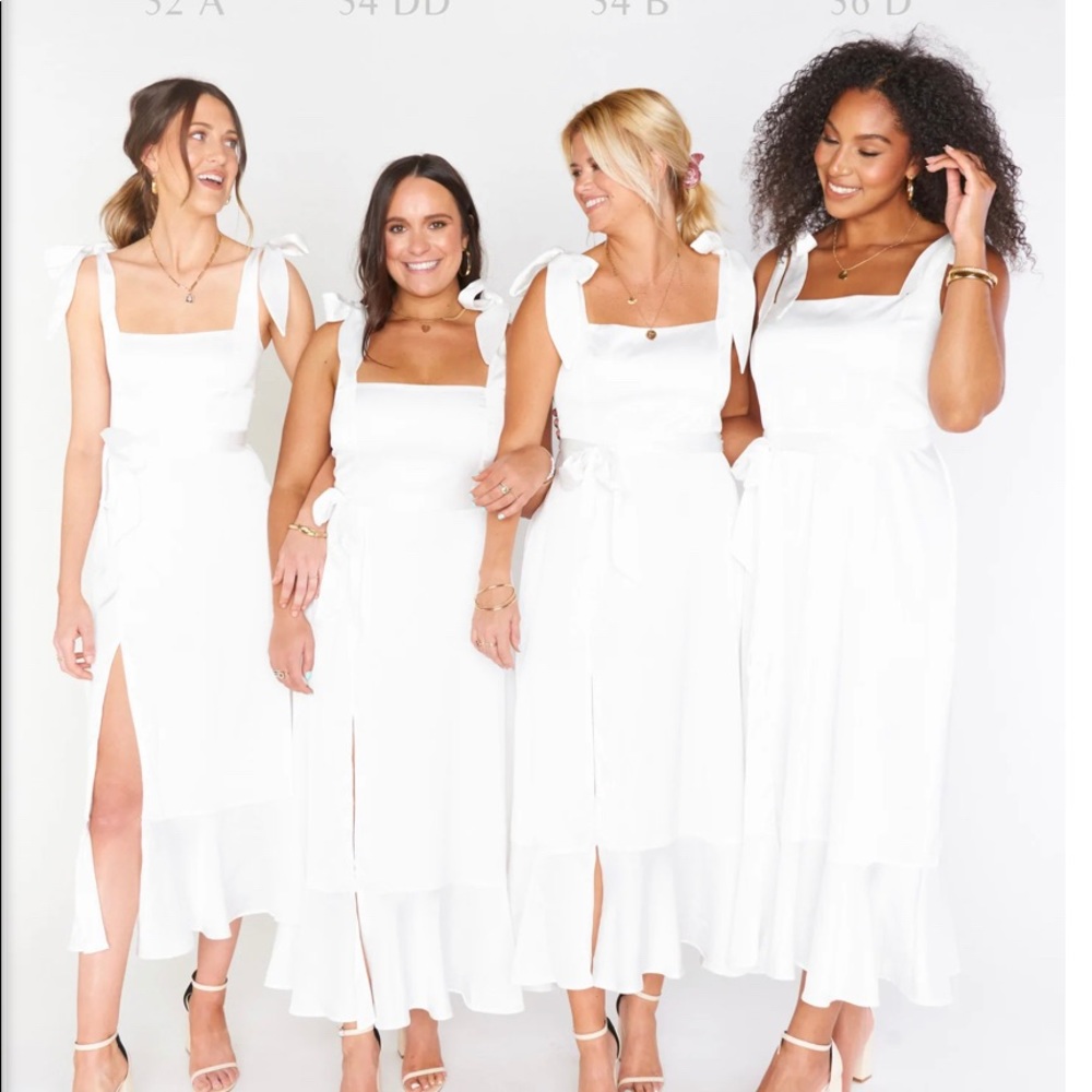 Show Me Your MuMu White Midi Dress